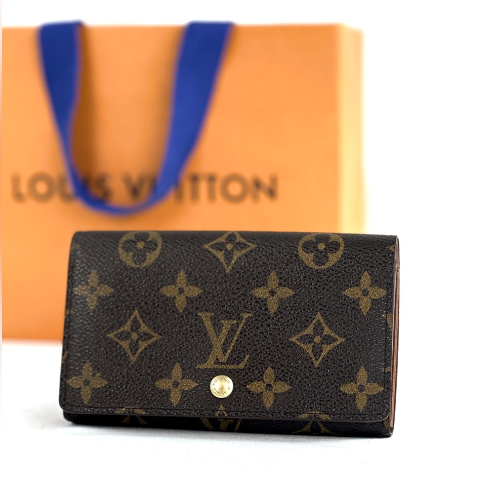 💎 Louis Vuitton Monogram Porte-Monnaie Tresor Wallet